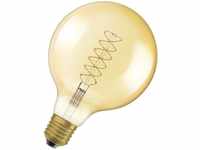 OSRAM Vintage 1906 LED-Lampe mit Gold-Tönung, 7W, 600lm, Kugel-Form mit 125mm