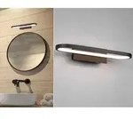Led Badezimmer Wandleuchte Gianni In Schwarz - Spiegelleuchte, Breite 40cm