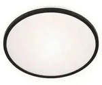 Brilo - Led Deckenleuchte Deckenlampe Hintergrundbeleuchtung 15w &Oslash;28cm Schwarz Ner