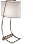 Elstead - Tischleuchte Schreibtischlampe Nachttischlampe Edelstahl Usb-charger H 62,2