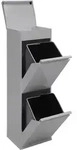 Top Recycling Abfalleimer / M&uuml;lleimer Aus Stahl Mit Aufbewahrungsbox Mit Deckel,