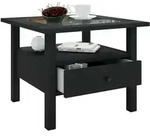 Ebuy24 - Lingism Couchtisch 1 Schublade 1 Ablage Schwarz.