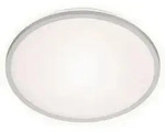 Brilo - Led Deckenleuchte Backlight 4000k Silber Metall-kunststoff &Oslash;28cm 15w Ner