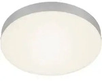 Briloner - Led Aufbauleuchte Rahmenlos Ip20 21w Silber Metall-kunststoff &Oslash; 27,8 Cm