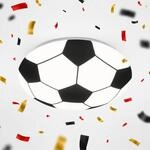 Brilo - Led Fu&szlig;balllampe Deckenlampe Kinderzimmerlampe 12w &Oslash;27,5cm Ner