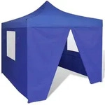 Faltzelt 3x3 M Blau 4 Seitenw&auml;nde Vidaxl