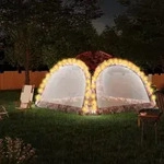 Partyzelt Mit Led Und 4 Seitenw&auml;nden 3,6x3,6x2,3 M Tarnfarben Vidaxl