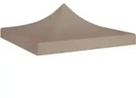 Vidaxl Party Tent Roof 3x3 M Taupe 270 G/m2