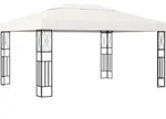 Pavillon 3x4 M Creme Gewebe