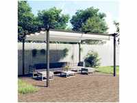 Pavillon Familienzelt mit Ausziehbarem Dach 4x3 m Creme vidaXL