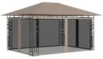 Pavillon Mit Moskitonetz 4x3x2,73 M Taupe 180 G/m2 - Vidaxl