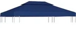 Pavillon-dachplane Mit Kaminabzug 310 G/m2 4x3 M Blau - Vidaxl