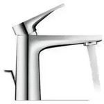 Duravit Waschtisch-einhebelmischer Tulum S Ausl. 110mm, M Zugst.abl.gar., Chrom