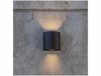 Lutec LED Wandleuchte Gemini Beams in Schwarz-matt 2x 5W 400lm - black