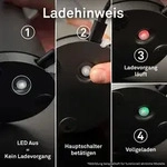 Briloner - Led Akku-tischleuchte Tischlampe F&uuml;r Innen Au&szlig;en Garten Usb Ip44 Wei&szlig;