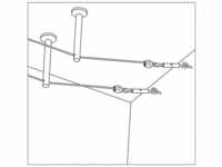 17824 Niedervolt-Seilsystem-Komponente Umlenker 2er Set Chrom - Paulmann