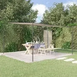 Vidaxl Pavillon Beige 4x4 M 180 G/m2 Stoff Und Stahl