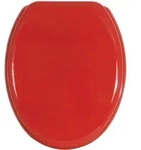 Toilettensitz Mdf Holz Inox Rot - M S V
