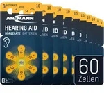 Ansmann H&ouml;rger&auml;tebatterien Typ 10 Gelb Pr70 P10 Zl4, Knopfzellen (60 St&uuml;ck)