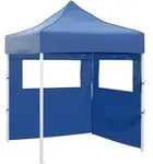 Vidaxl Professional Folding Party Tent With 2 Sidewalls 2x2 M Steel Blue
