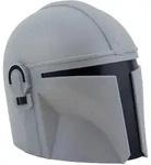 The Mandalorian Leuchte Helm Kopfgeldj&auml;ger Grau/schwarz, Bedruckt, Aus...