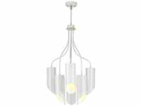 Lighting QUINTO6-WAB Kronleuchter Quinto 6xE27 Altmessing, weiss H:73,8cm...