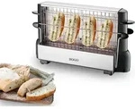 Elektrischer Toaster 700w F&uuml;r Bis Zu 4 Scheiben, Mit Vertikalen Heizelementen Und