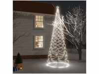 LED-Weihnachtsbaum,Outdoor-Lichterketten mit Metallstange 1400 LEDs Kaltweiß 5...