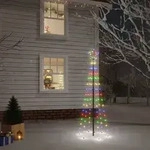 Led-weihnachtsbaum Mit Erdn&auml;geln Mehrfarbig 108 Leds 180 Cm Vidaxl