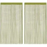 Vidaxl String Curtains 2 Pcs 100x250 Cm Green