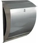 Primaster - Briefkasten Edelstahl Wandbriefkasten Zeitungsrolle Postkasten Silber