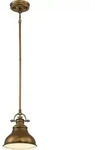 Elstead Emery - 1 Light Dome Decke Mini Anh&auml;nger Verwittertes Messing, E27