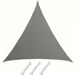 Amanka - Uv Sonnensegel 5x5x5 M Hdpe Dreieck Sonnenschutz &Uuml;berdachung Balkon Garten