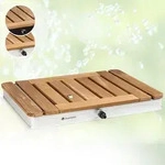 Cool Breeze - Douche De Jardin, Douche De Camping, Wpc, Aluminium, Aspect Bois,