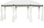Vidaxl Gartenpavillon Cremewei&szlig; 530x350x265 Cm