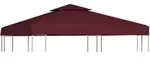 Vidaxl - Pavillon-dachplane Mit Kaminabzug 310 G/m2 3x3 M Weinrot