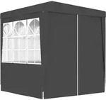 Profi-partyzelt Mit Seitenw&auml;nden 2&times;2m Anthrazit 90 G/m2 Vidaxl