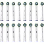 16x Oral-b Pro Cross Action Elektrische Zahnb&uuml;rstenk&ouml;pfe Wei&szlig; 100%