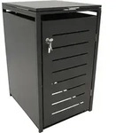 M&uuml;lltonnenbox 68x80x116cm F&uuml;r Tonnen 120 Und 240 Liter, Stahl Anthrazit