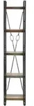 B&uuml;cherregal 5 F&auml;cher 40x30x180 Cm Altholz Massiv Vidaxl