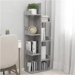 B&uuml;cherregal Betongrau 48x25,5x140 Cm Holzwerkstoff Vidaxl