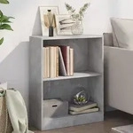 B&uuml;cherregal Betongrau 60x24x76 Cm Holzwerkstoff Vidaxl