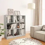 B&uuml;cherregal Betongrau 97,5x29,5x100 Cm Holzwerkstoff Vidaxl