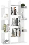 B&uuml;cherregal Wei&szlig; 86x25,5x140 Cm Holzwerkstoff - Vidaxl