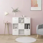 B&uuml;cherregal Wei&szlig; 90x30x90 Cm Holzwerkstoff - Vidaxl