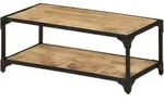 Couchtisch 90x45x35 Cm Raues Massives Mangoholz - Vidaxl