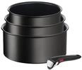 Tefal - Serie Mit 3 Aluminiumt&ouml;pfen 16/18/20 Cm + 1 Schwarzer Griff L3979202