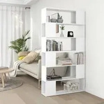 B&uuml;cherregal Raumteiler Wei&szlig; 100x24x188 Cm - Vidaxl