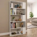 B&uuml;cherregal/raumteiler Hochglanz-wei&szlig; 80x24x159 Cm Vidaxl