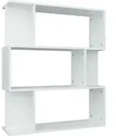 B&uuml;cherregal/raumteiler Wei&szlig; 80x24x96 Cm Holzwerkstoff Vidaxl